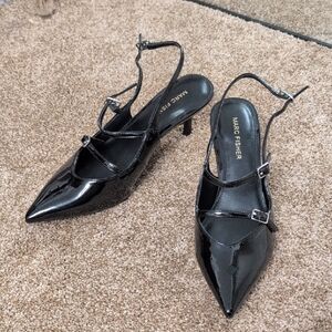Marc Fisher Black Patent Leather Heels